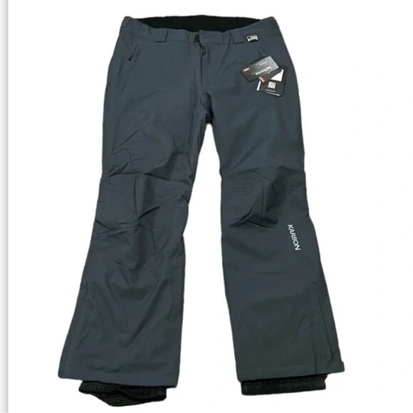 Karbon Element Black  Insulated Snow Board  Pants Work Overalls XL New - Picture 1 of 1